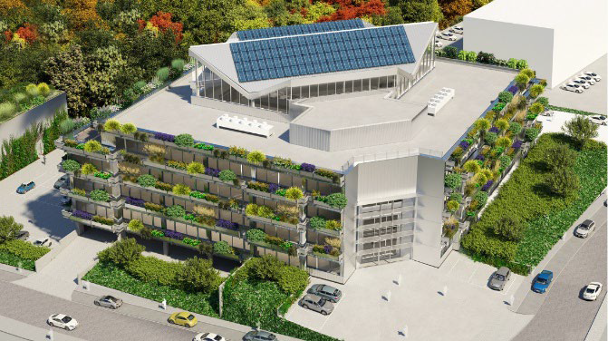 Visualisation of the building after renovation