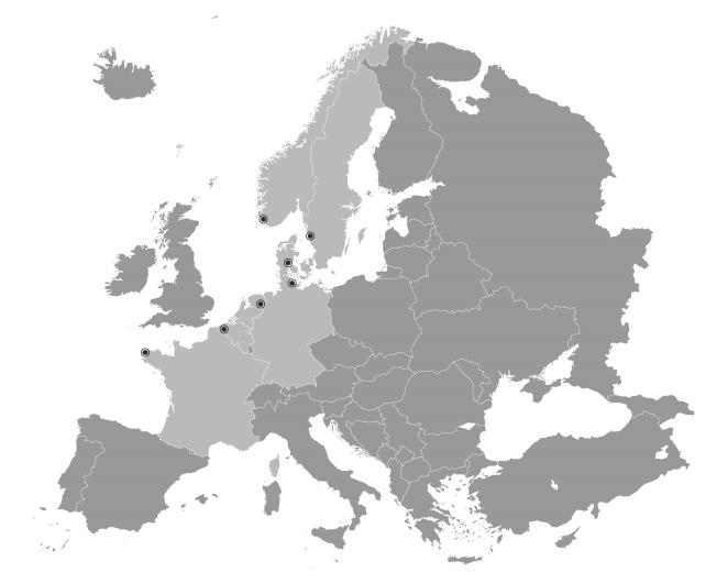 Map of Pilot partners