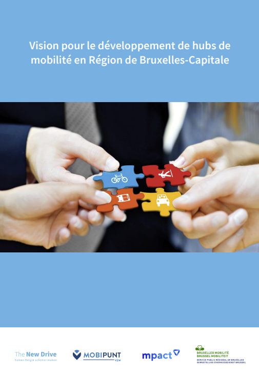 image of the cover of the vision of Brussels Region for Mobility Hubs