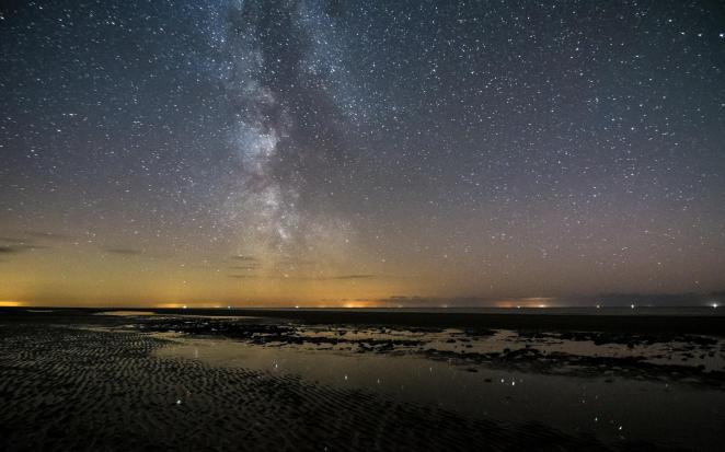 Night in the Wadden Sea Region