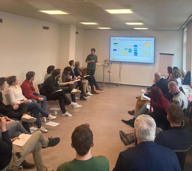 MegaBITS Partners presenting during the Steering Group meeting in Copenhagen.