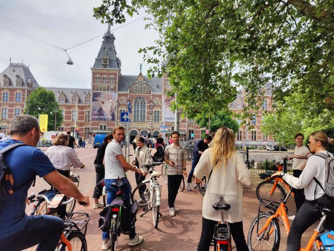 SMALL partners cycling in Amsterdam