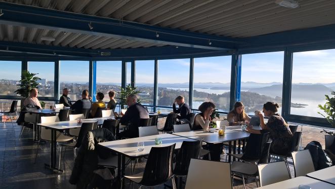 The SN²-team at work, overlooking stunning Stavanger!