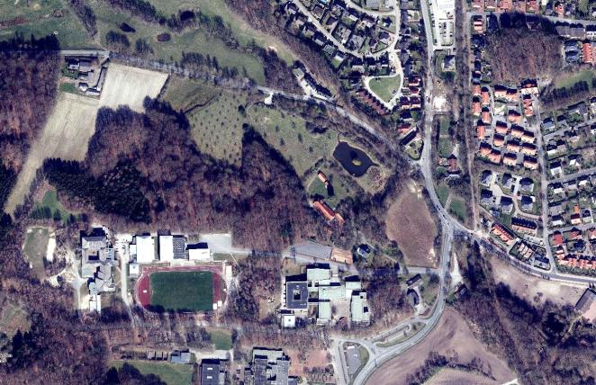 Aerial view of the Damme area