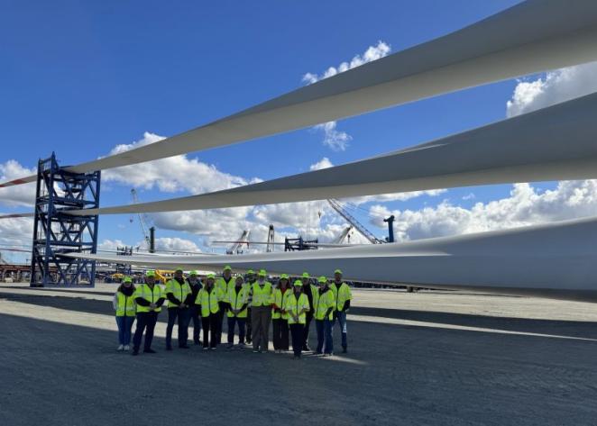 Team at Esbjerg harbour