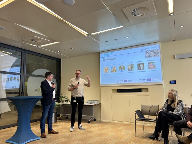 colleagues in discussion about energy