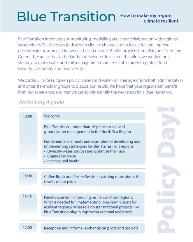 Programme Blue Transition Policy Day 19.05.2026
