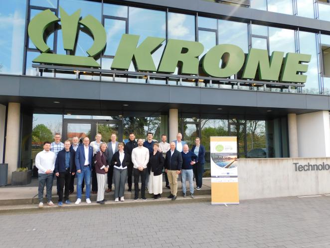 Group picture of project partners showing Krone's logo