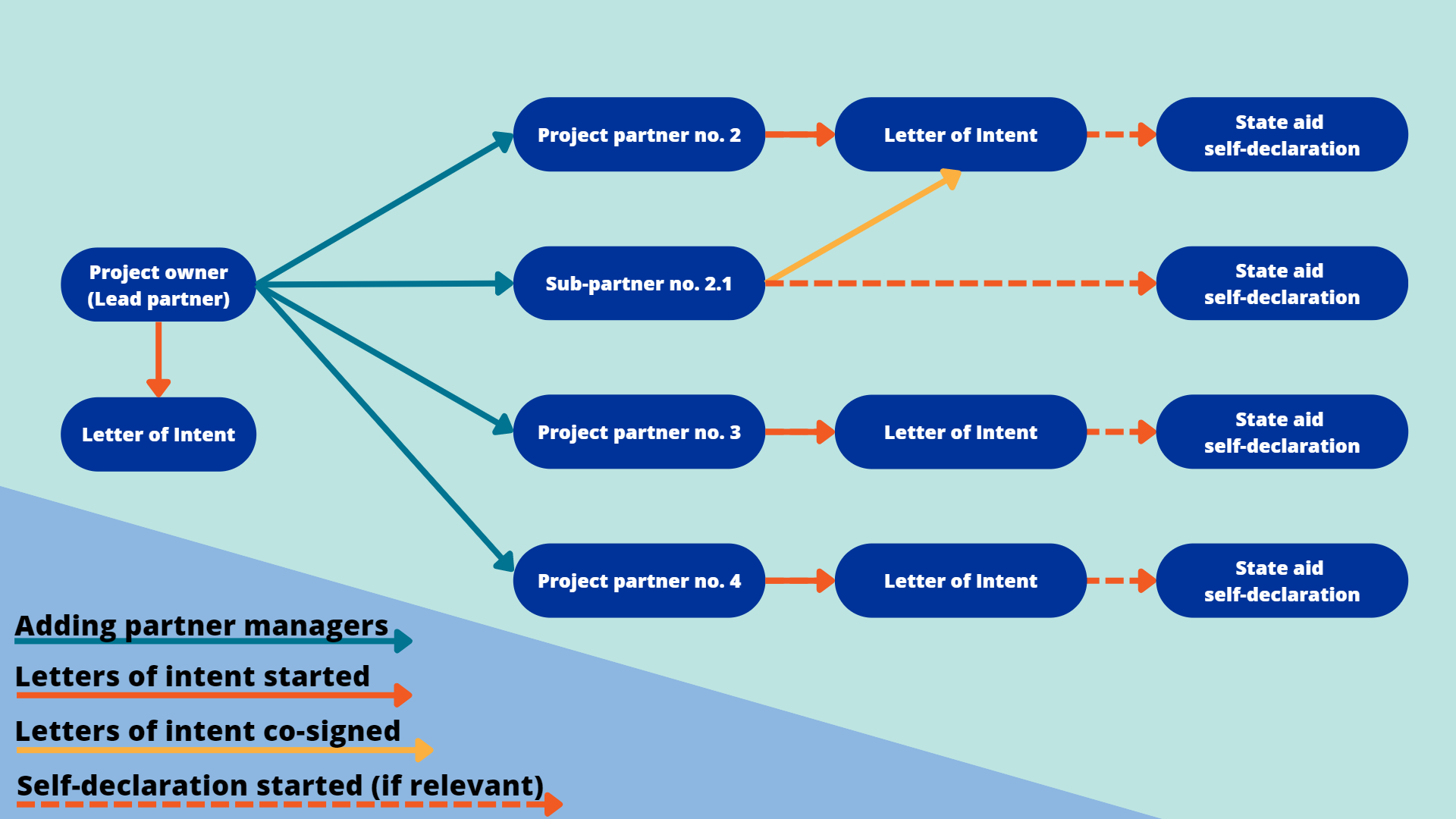 graphic showing the application workflow