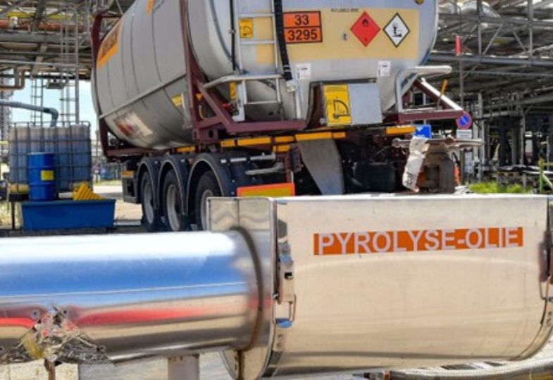 Inside a pyrolysis plant