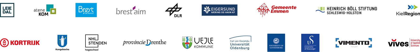 logos of all Data for All partner organisations
