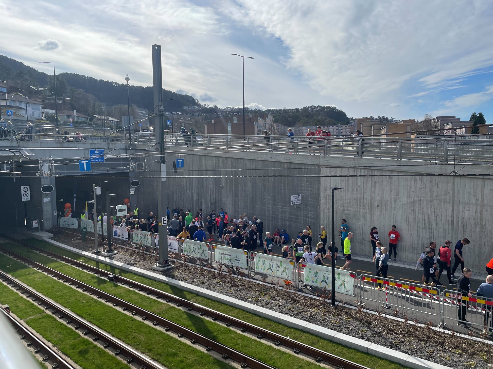 Bergen welcomed 10,000 active residents on the opening weekend of the tunnel