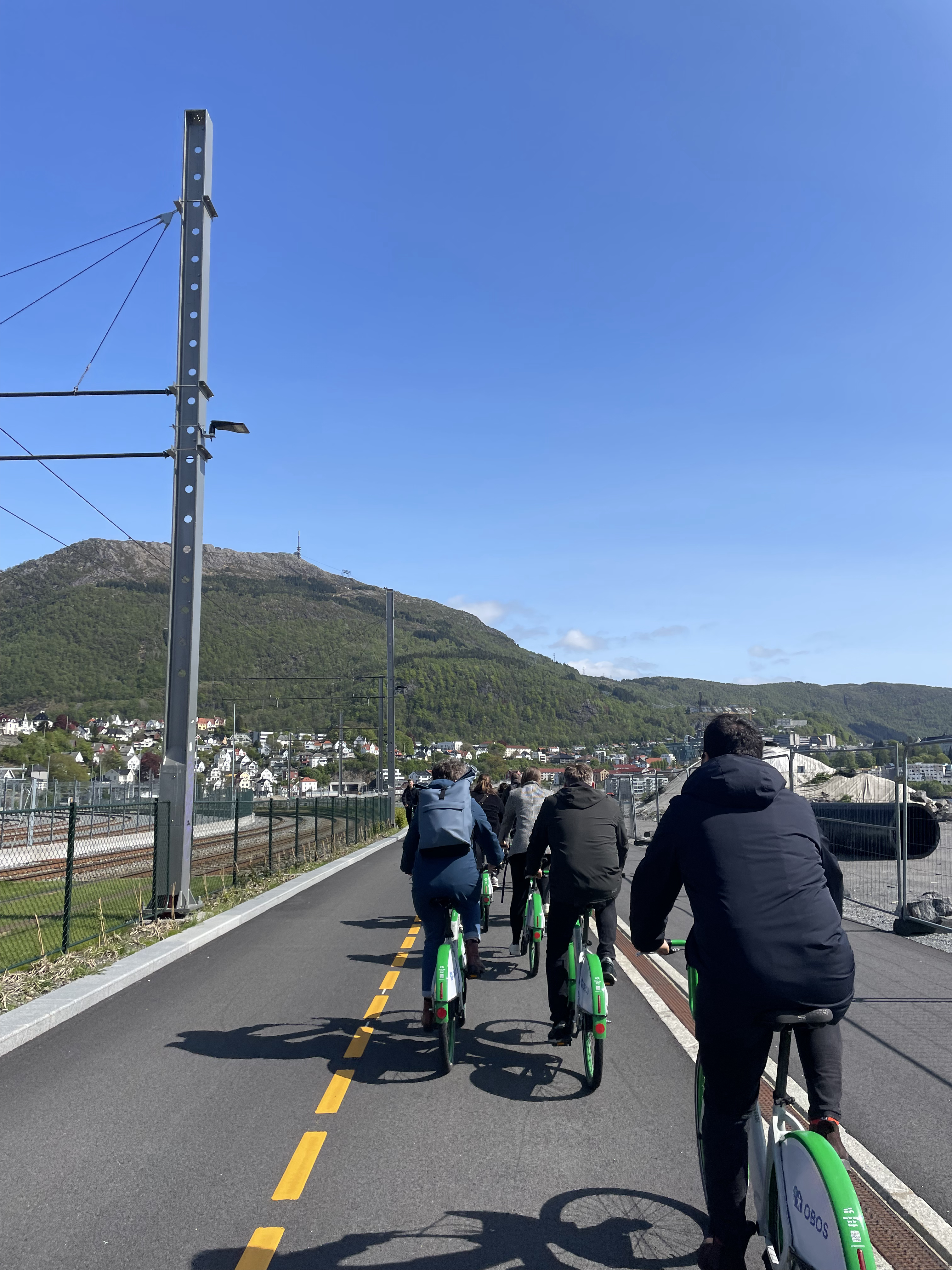 Attendees had the opportunity to test out Bergen's new Active Mobility infrastructure