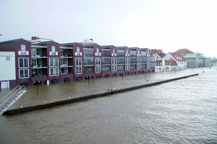Storm tide Bremerhaven