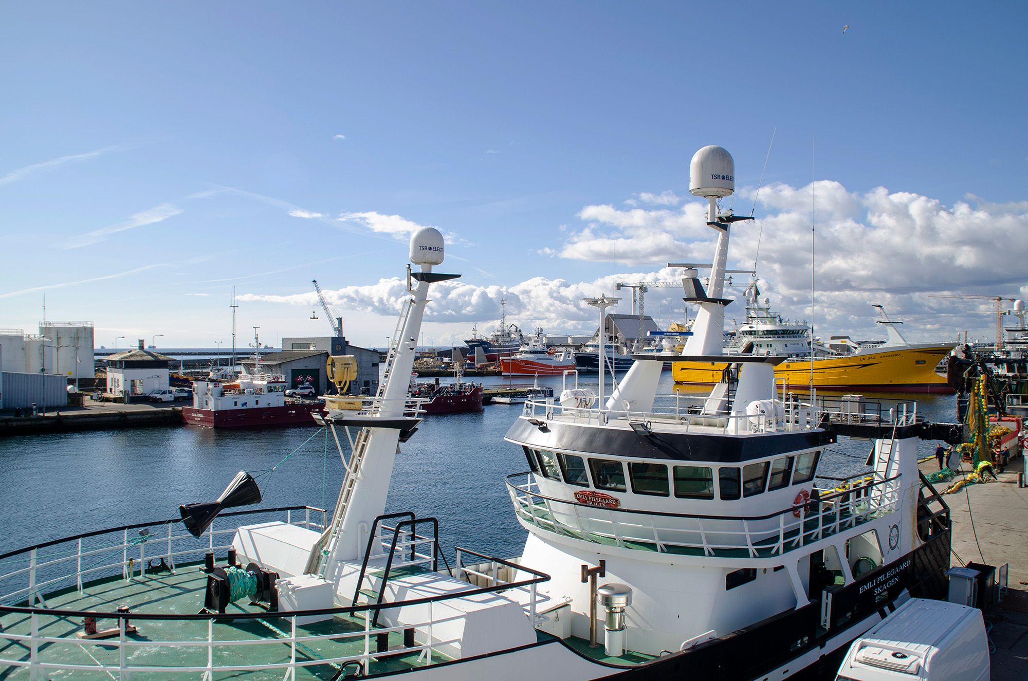 Fischtrawler in the Port of Skagen