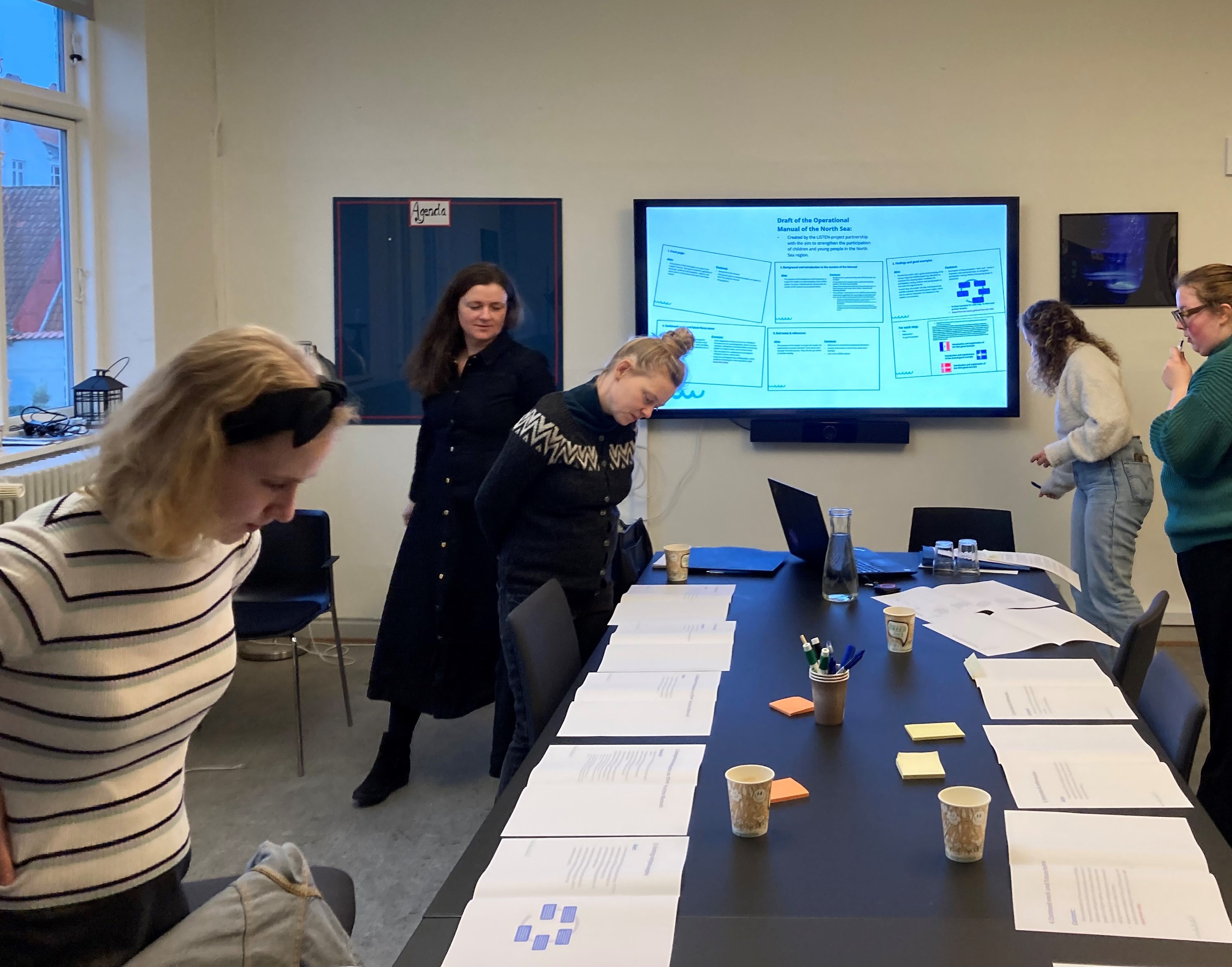 LISTEN project group in Faaborg doing a workshop