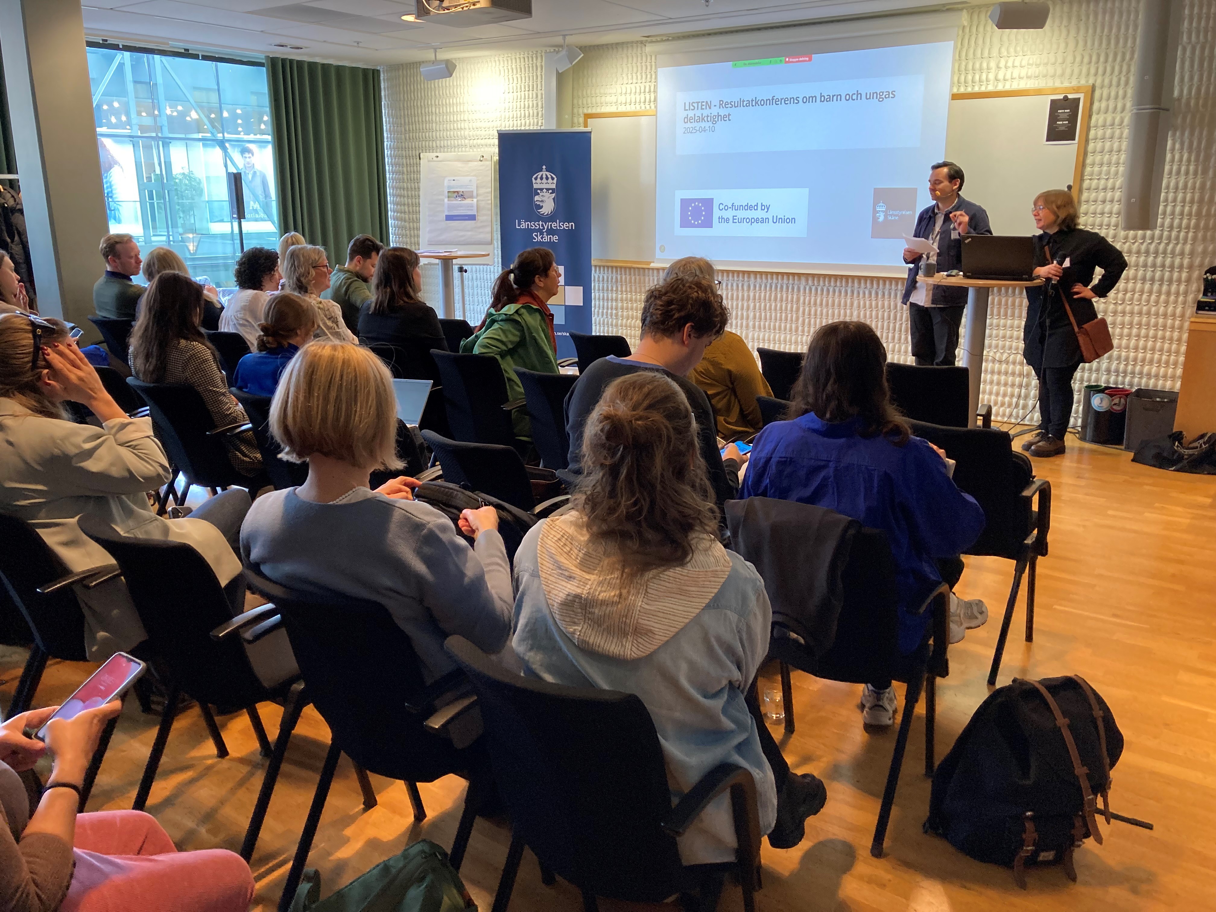 The LISTEN project and its result was presented in Malmö, Sweden on the 10th of April by Andreas and Maria at Länsstyrelsen Skåne.