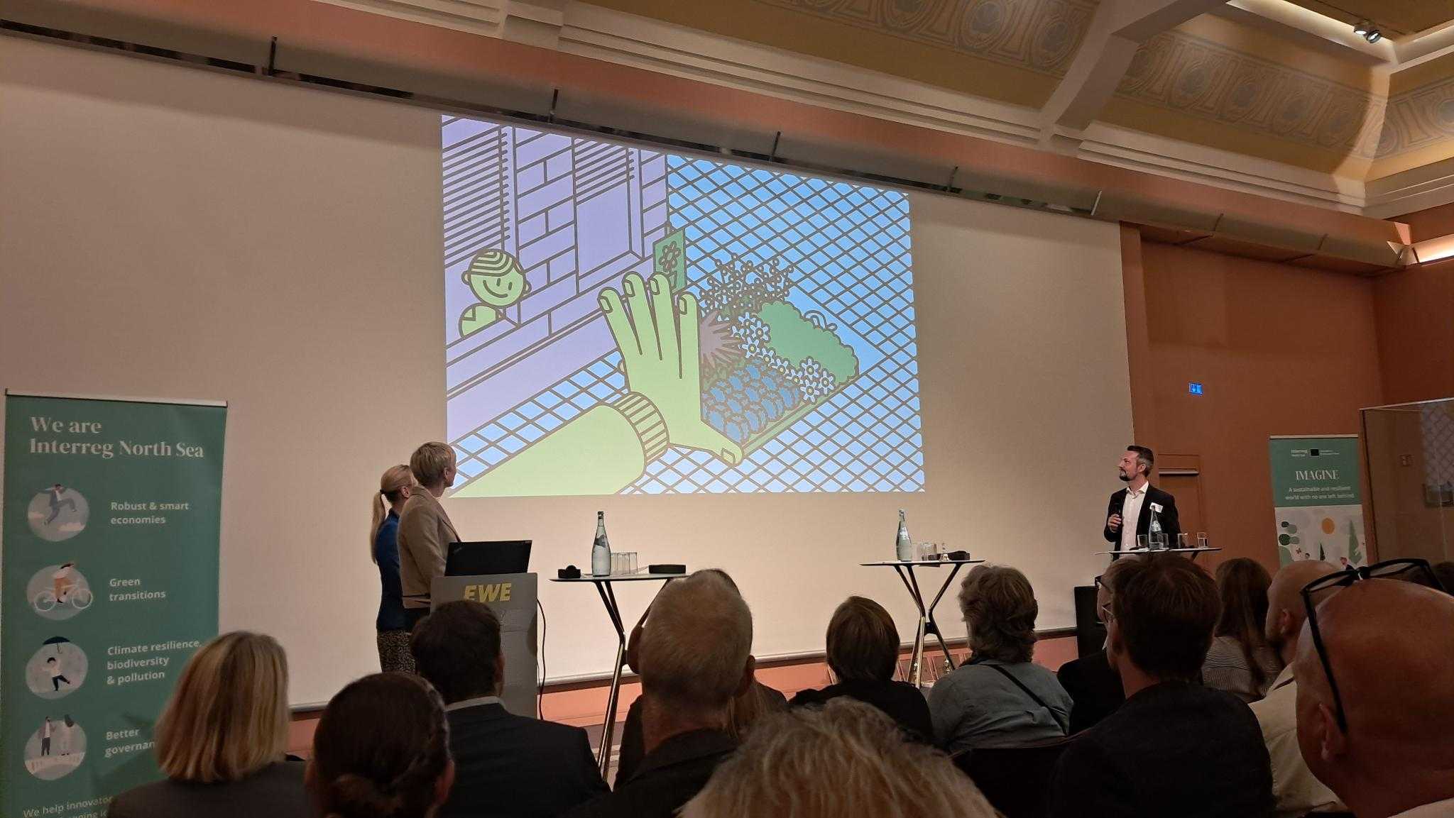 The animation shown during the North Sea Conference