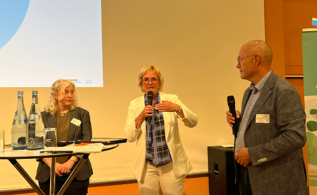 Panel discussing