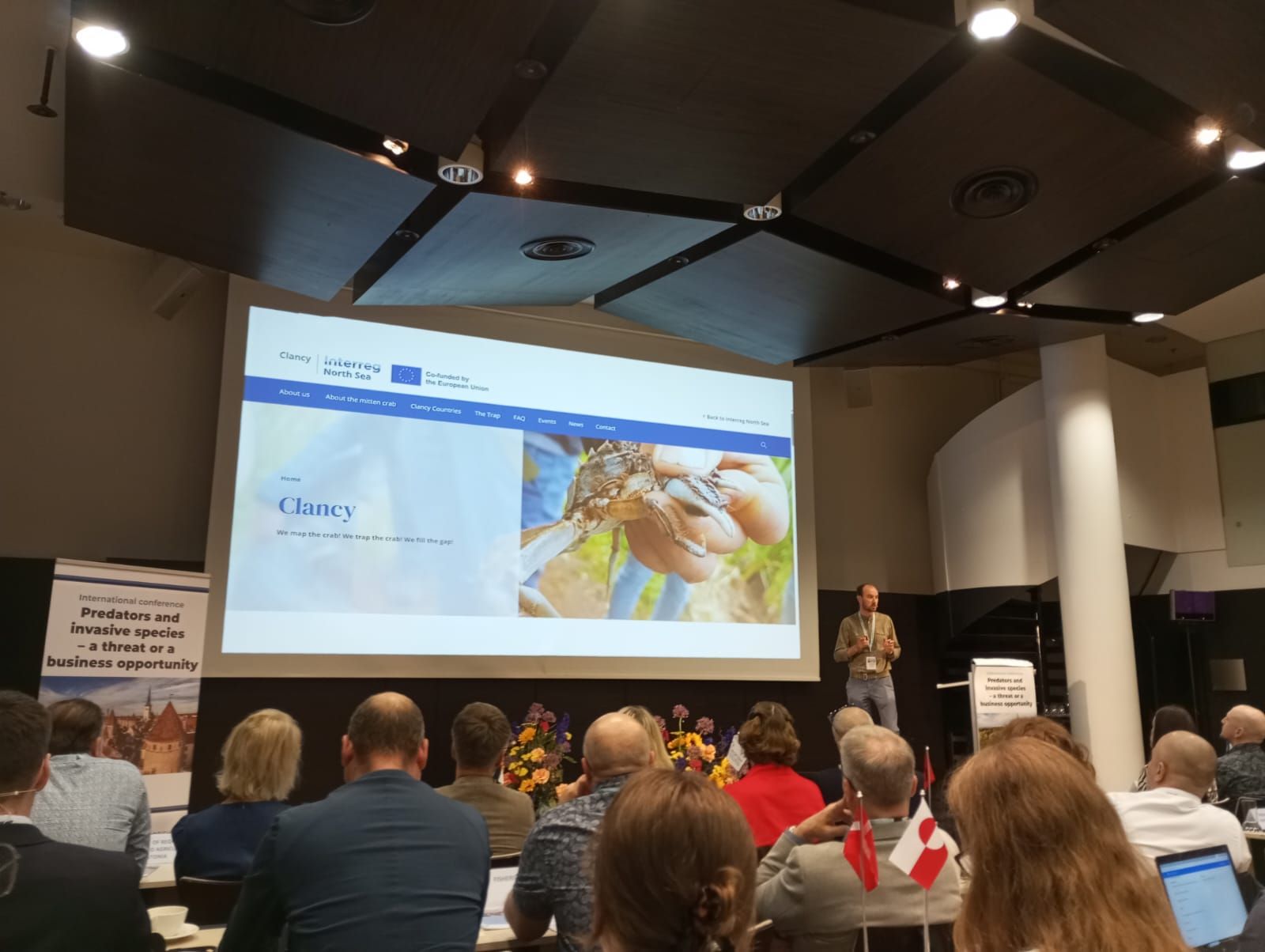 Clancy at conference in Tallinn