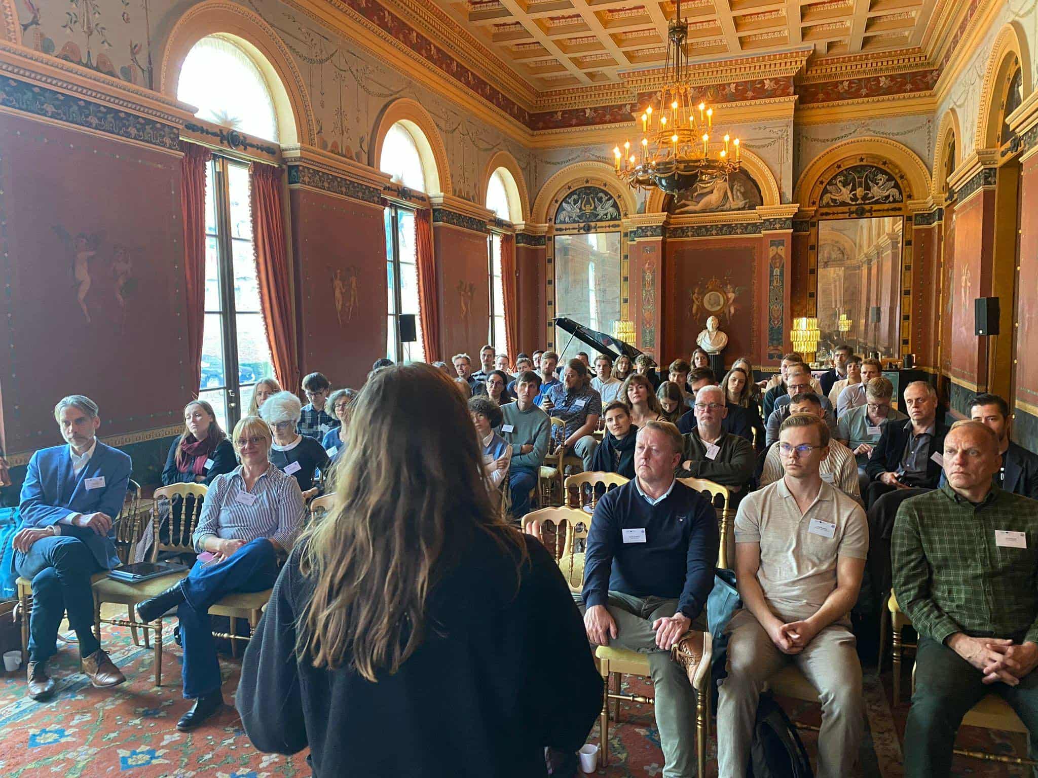 The audience listening