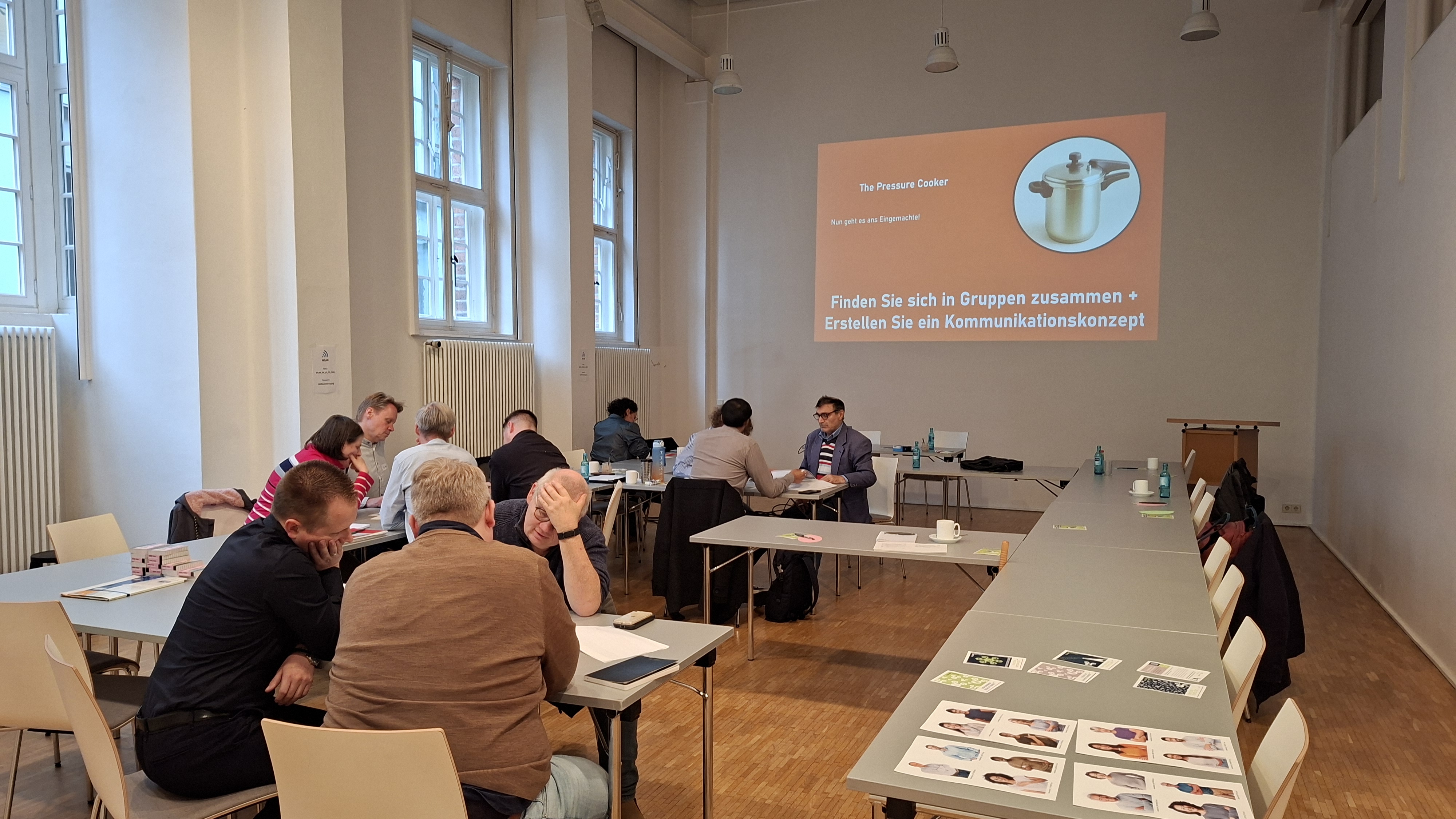 Participants designing a communication concept