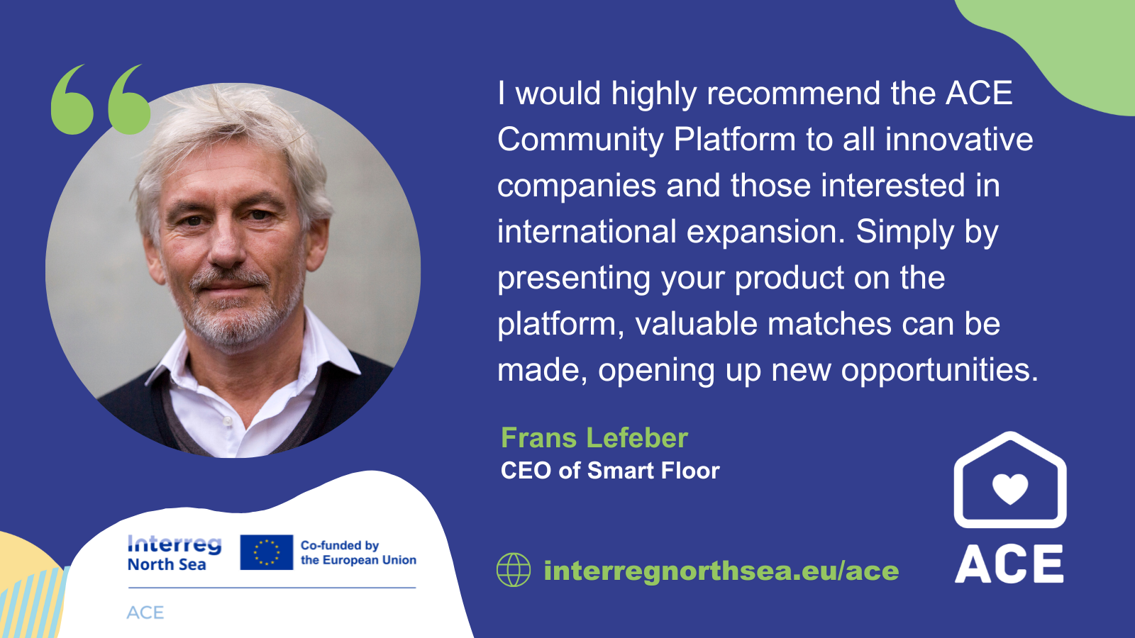 Frans Lefeber, CEO of Smart Floor quotecard