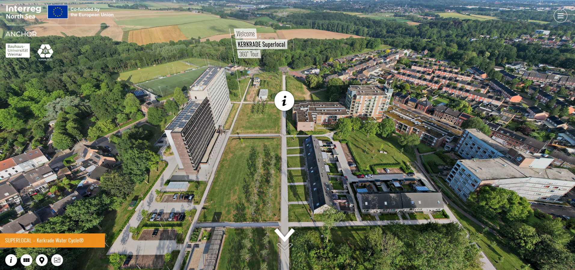 Screenshot Superlocal 360 tour start view