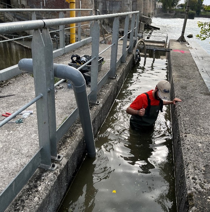 Monitoring at the Poses dam