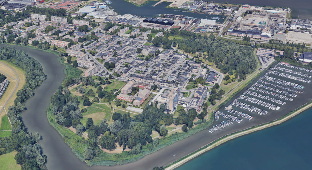 Aerial footage of Start Oost