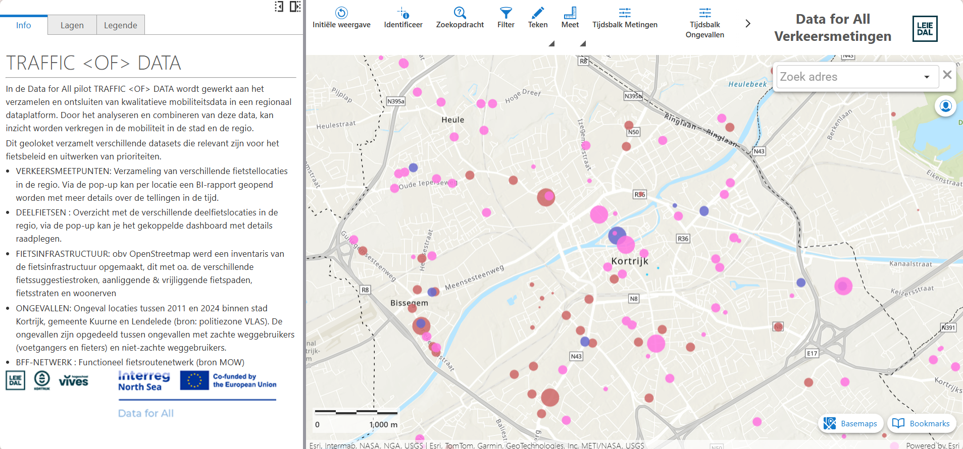 TRAFFIC < OF > DATA dashboard