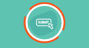 Icon showing an arrow and the word 'submit'