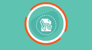 Icon showing a pen and a document