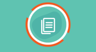 Circle with documents icon
