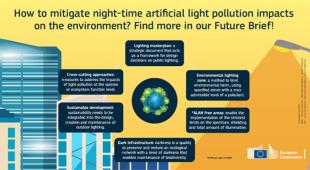 Teaser image Infographic - How to Mitigate night-time artificial light pollution impacts on the environment