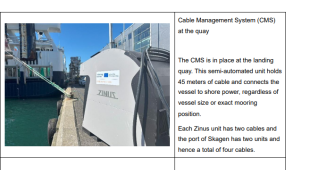 Shore Side Electricity Solutions for NSR Ports  Non-standardised mobile onshore power supply