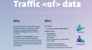 Traffic <of> data: D4A BE Pilot poster