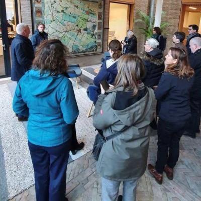 People looking at a map