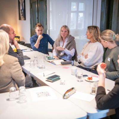 Project partners Julie participating in one of the groups during Theory of Change workshop in Tonder
