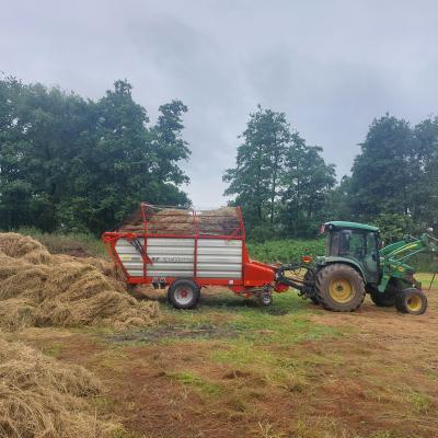 Grass clippings from nature area