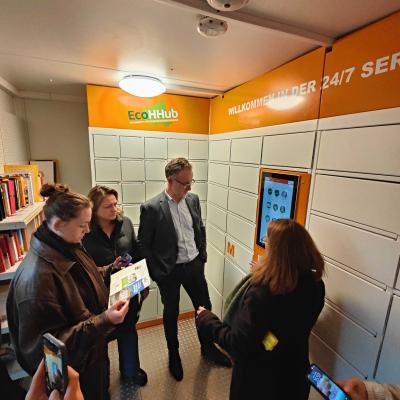 Photo of partners visiting Ecohub