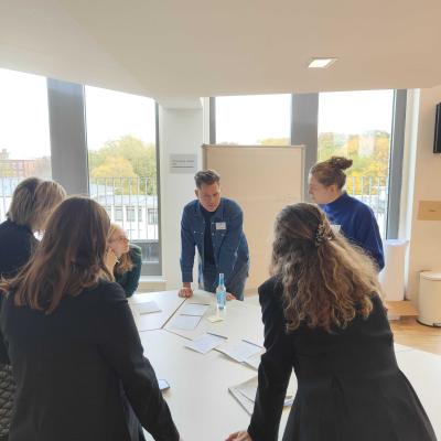 Photo of partners working together