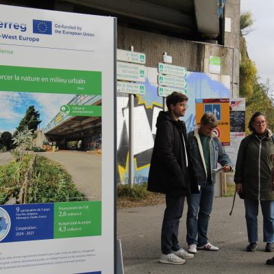 Partners with Interreg poster