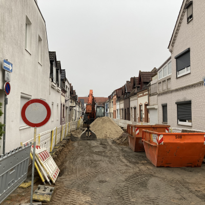 Photo of Rasteder Straße during implementation