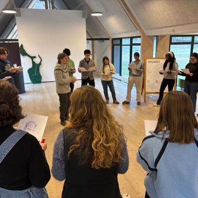 students in a circle