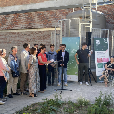 Photo of volunteers at garden event