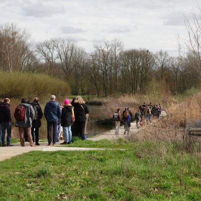 Photo of partners visiting River Demer area