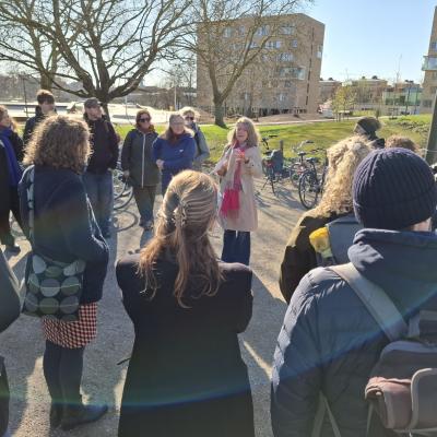Photo of partners during city tour