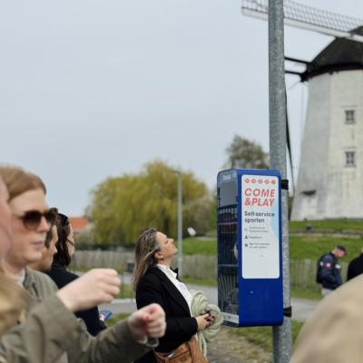 Photo of outdoor equip sport sharing station