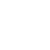 Icon showing a person inside a cogwheel with connection points 